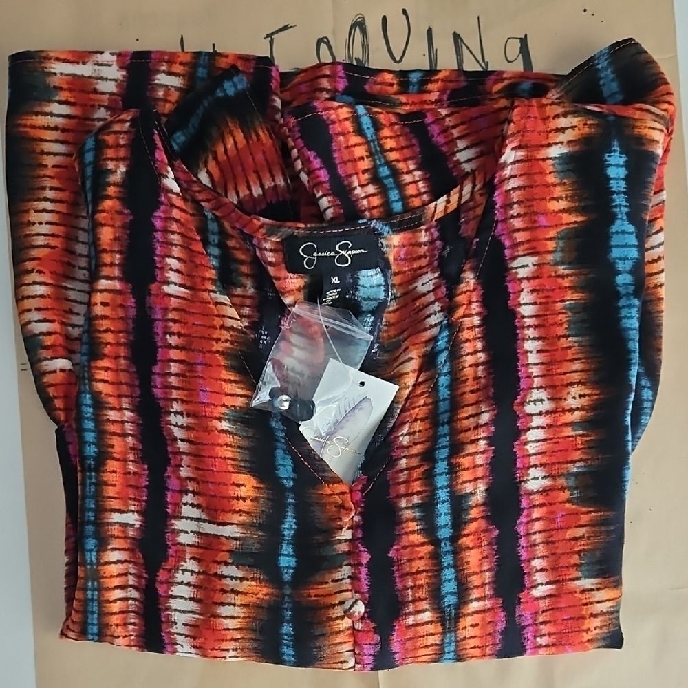 Jessica Simpson Vibrant Striped Women's Blouse